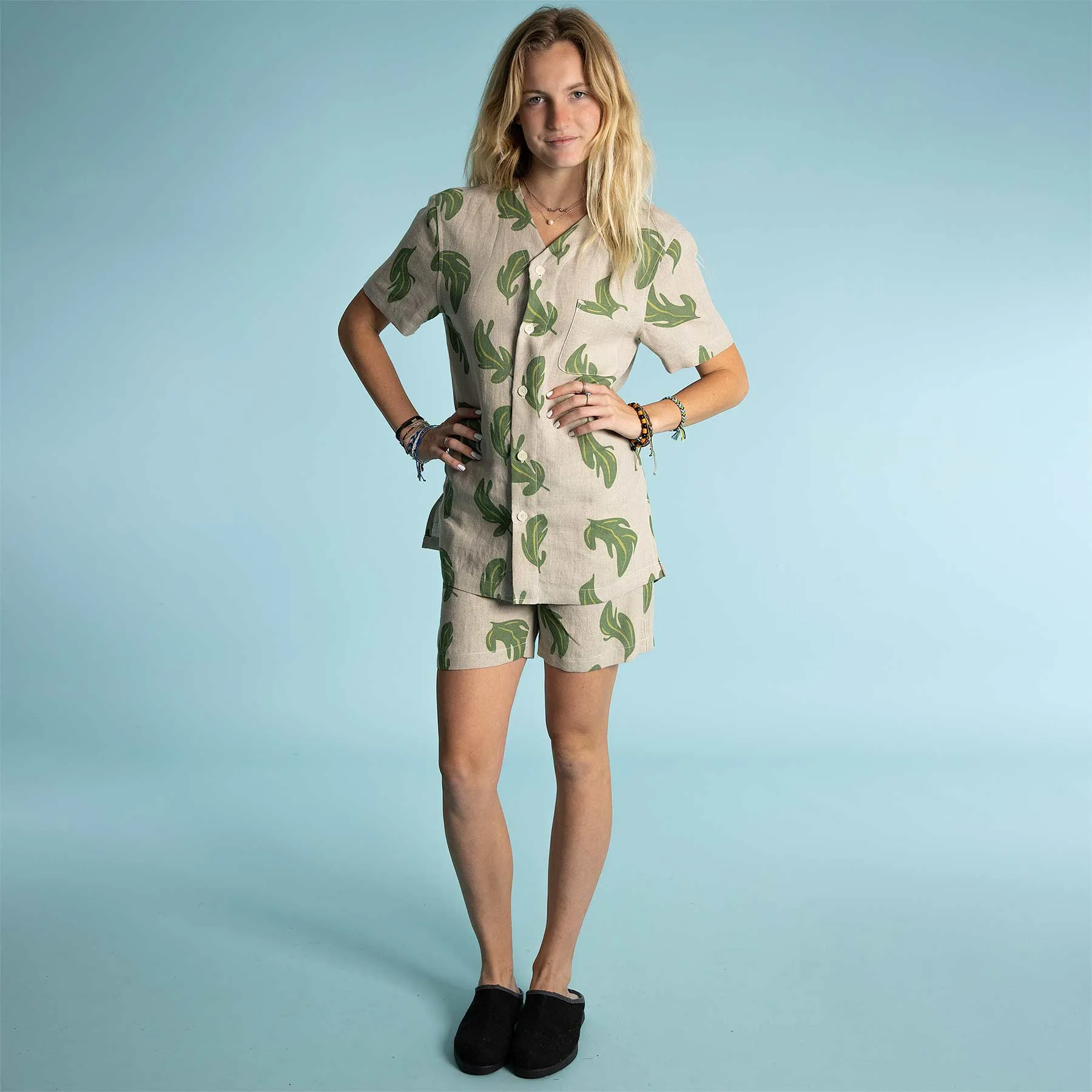 NASHVILLE 100% Organic Hemp Pajamas PJ Set (short-sleeves / shorts)