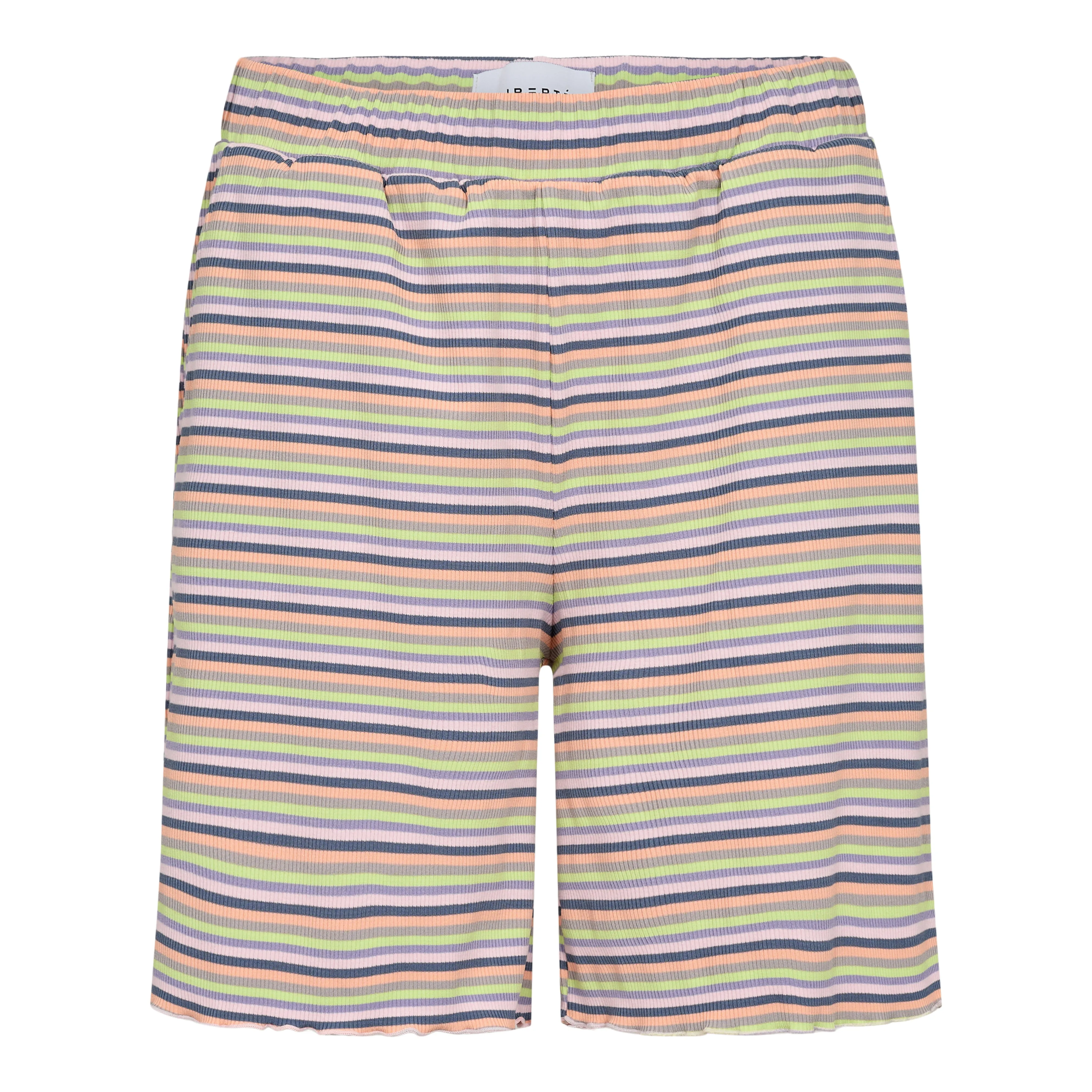 NATALIA-SHORTS - MULTI GREY STRIPE