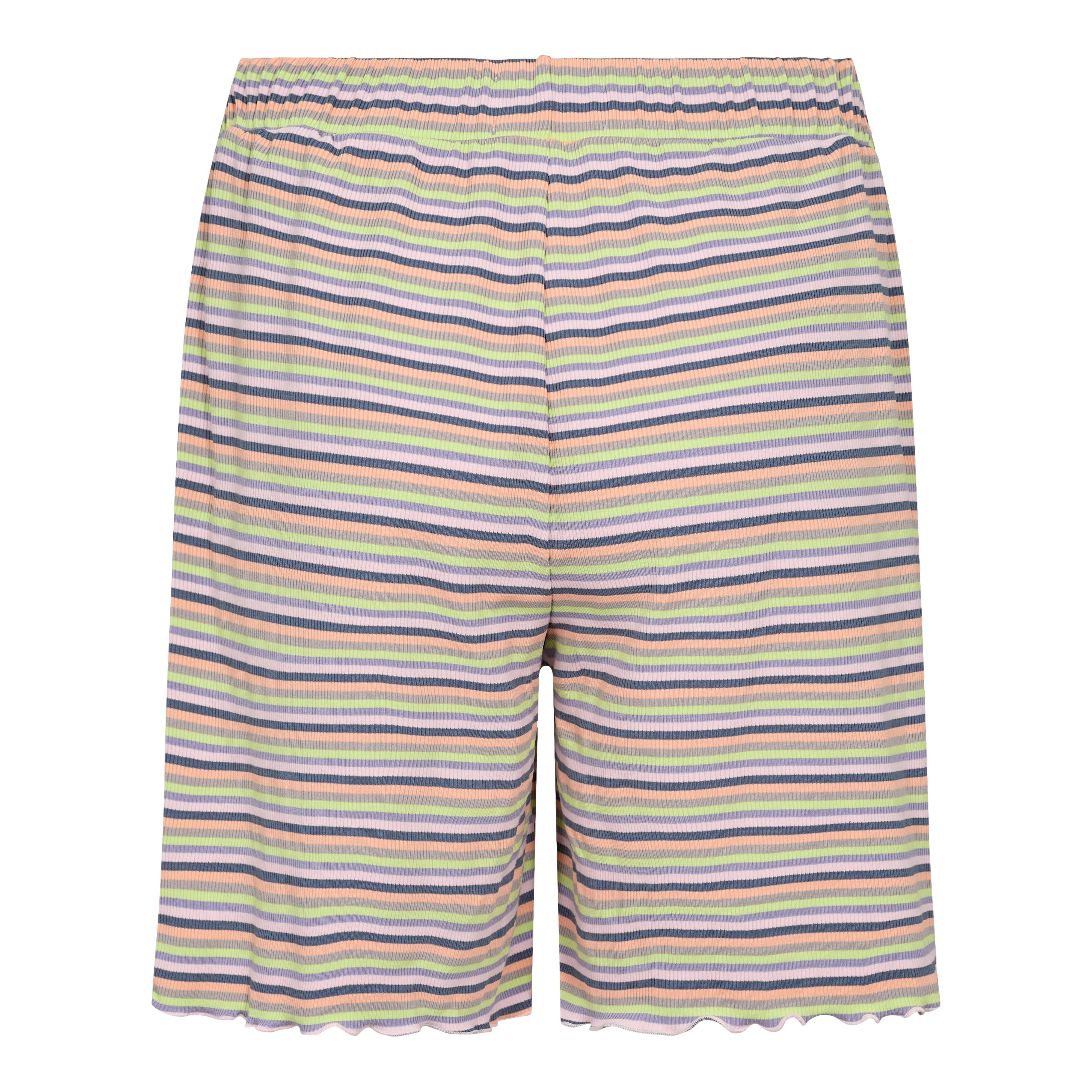 NATALIA-SHORTS - MULTI GREY STRIPE