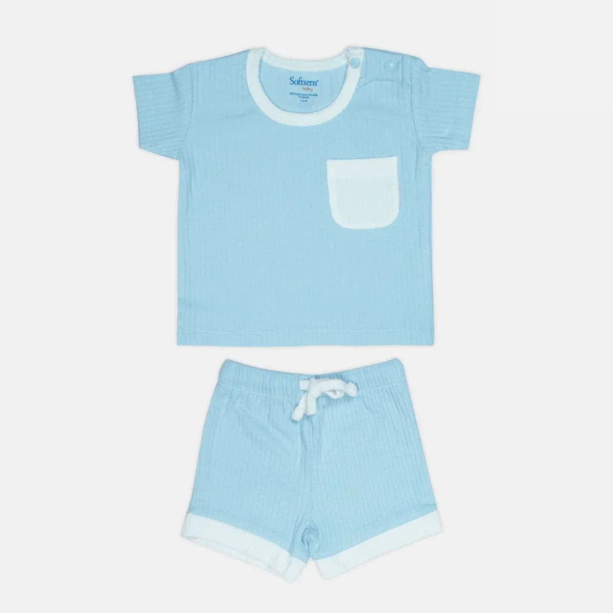 Pack of 3 Ribbed Top & Shorts Sets
