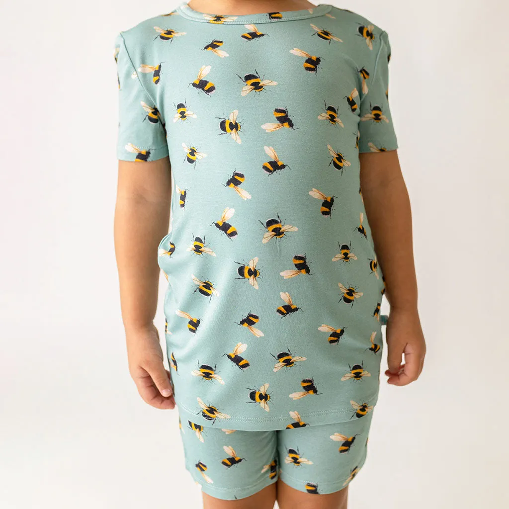 Posh Peanut Spring Bee Basic Short Sleeve & Short Length Pajama