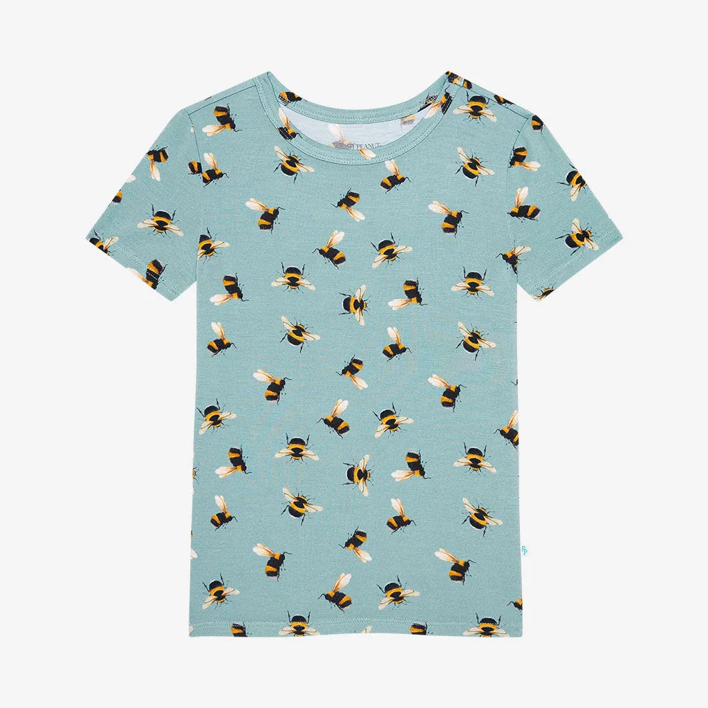 Posh Peanut Spring Bee Basic Short Sleeve & Short Length Pajama