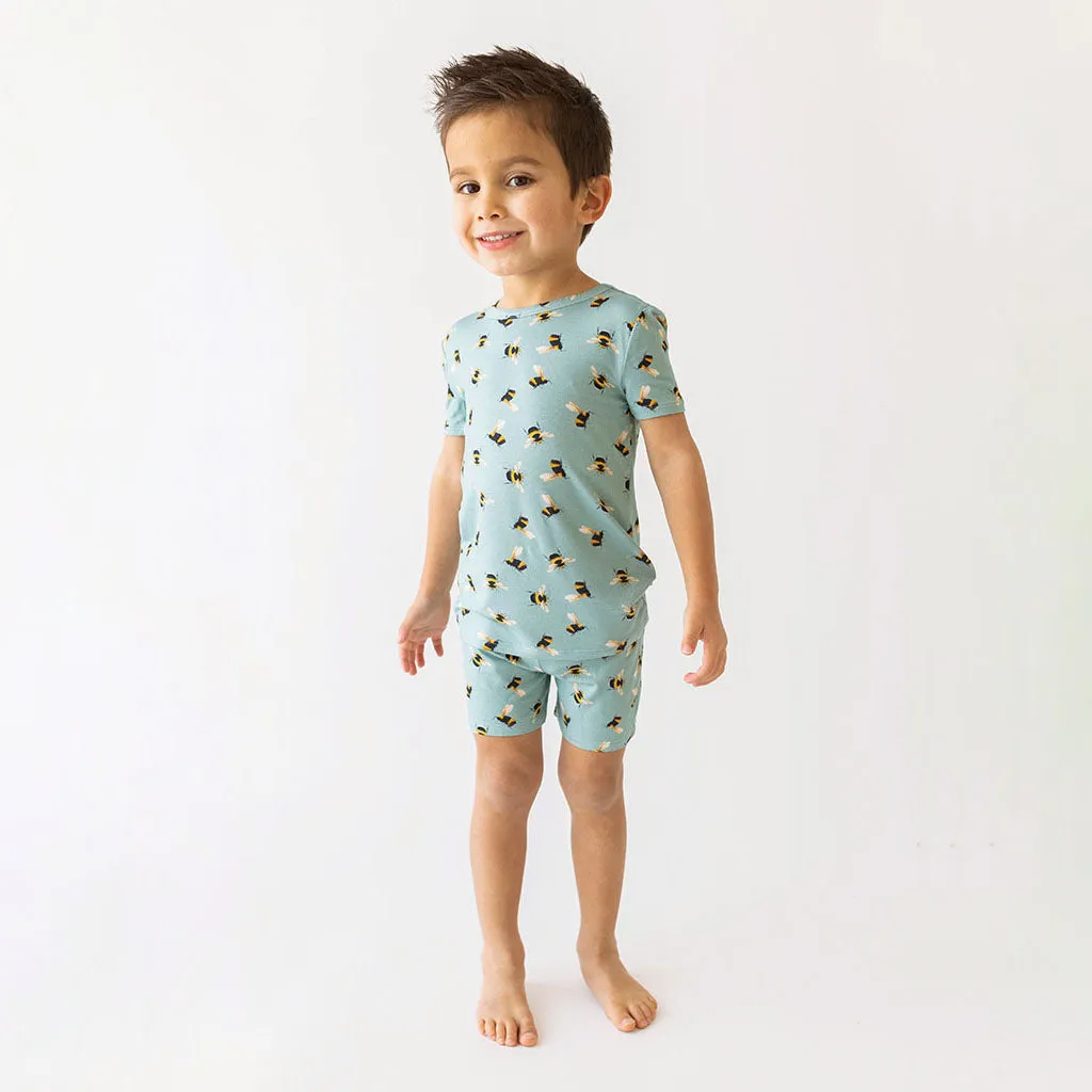 Posh Peanut Spring Bee Basic Short Sleeve & Short Length Pajama