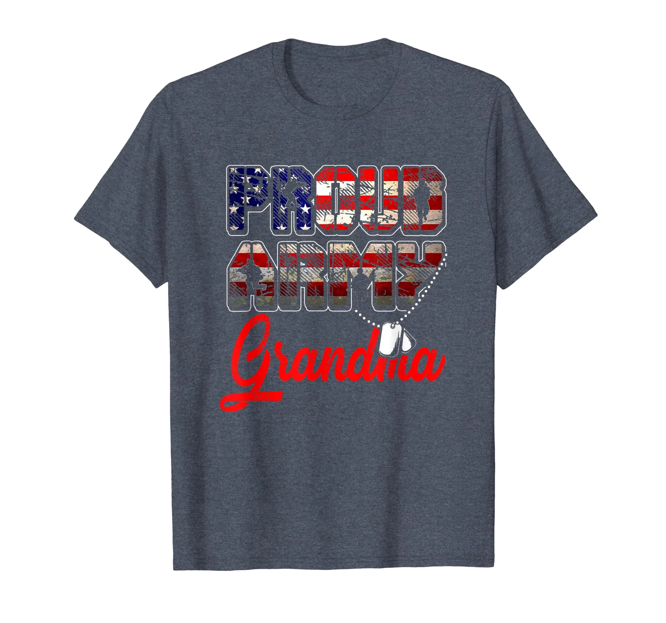 Proud Army Grandma Shirt Military Family Shirts Mother Gifts