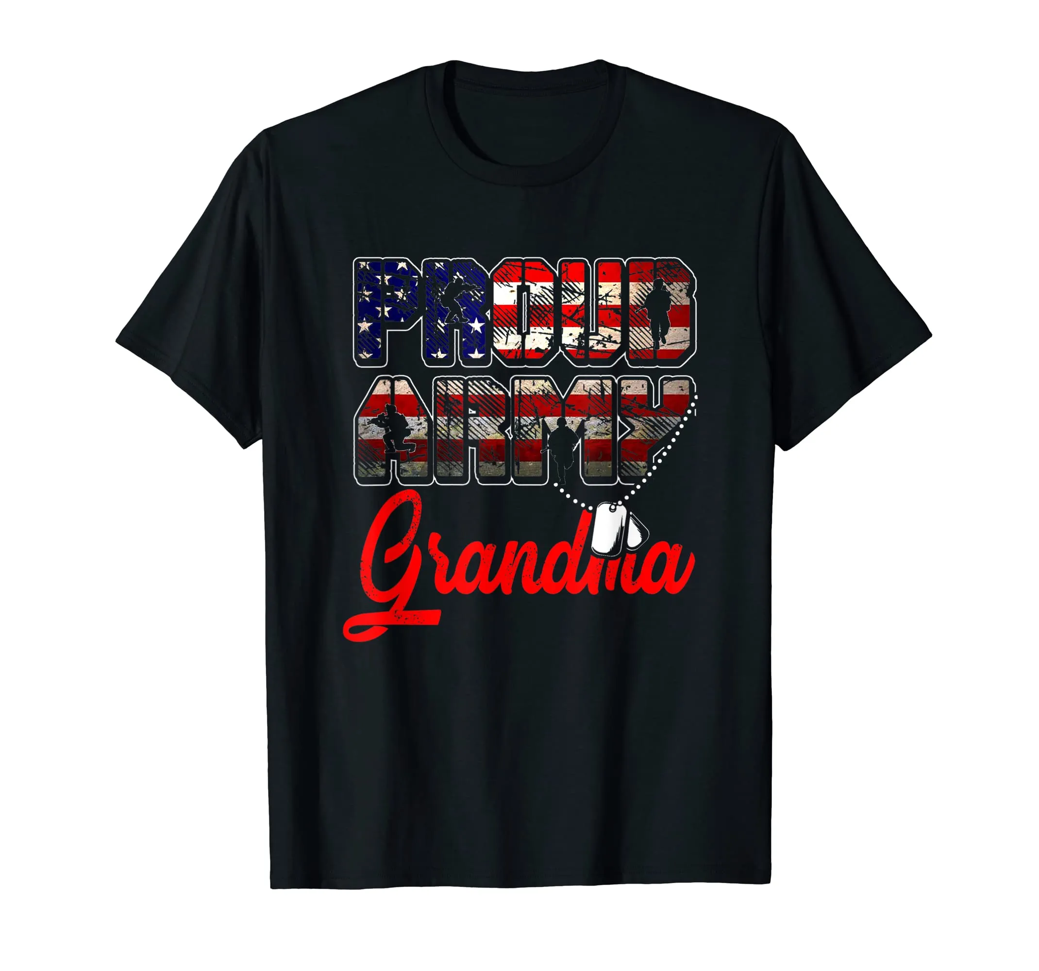 Proud Army Grandma Shirt Military Family Shirts Mother Gifts