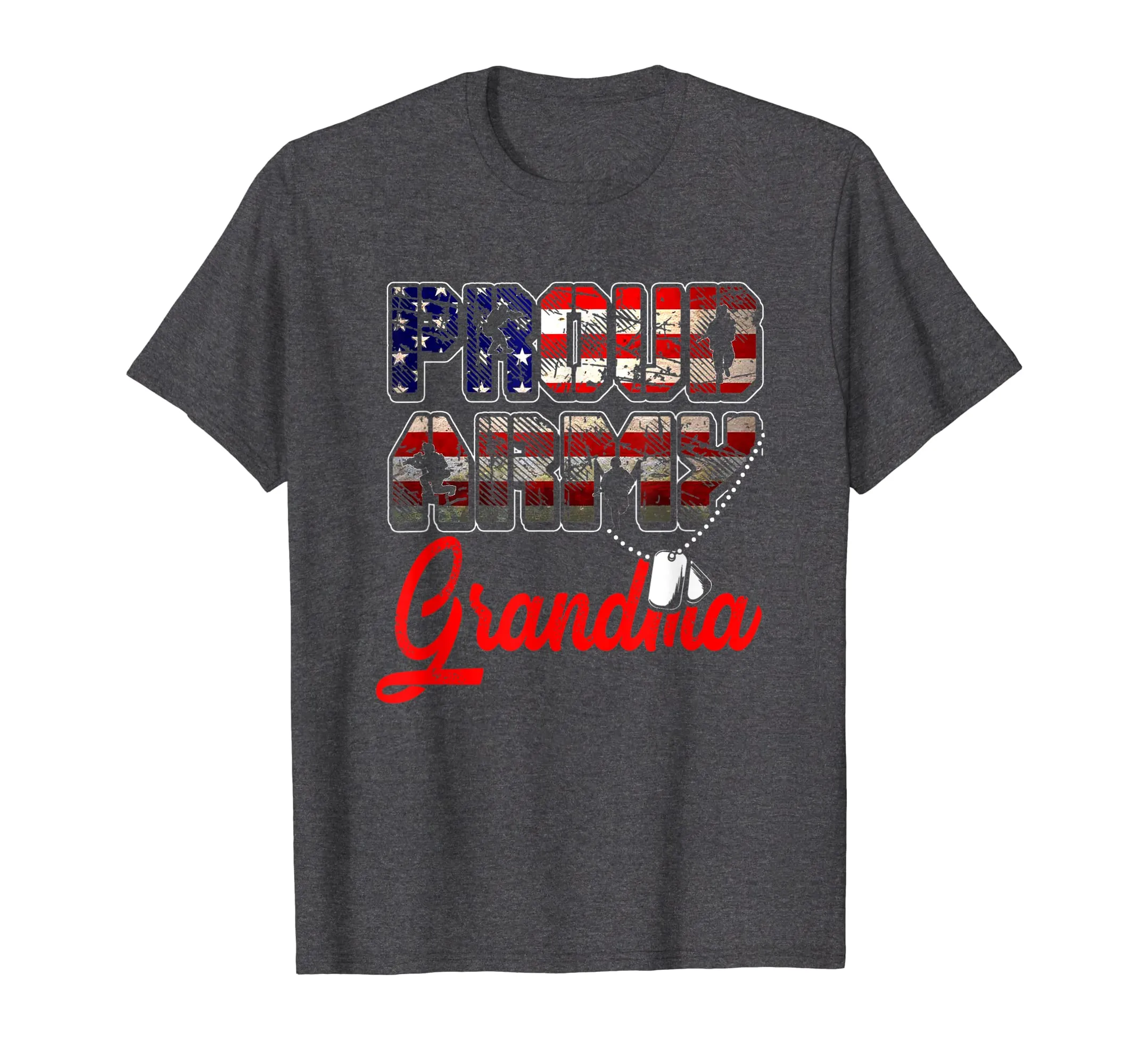 Proud Army Grandma Shirt Military Family Shirts Mother Gifts