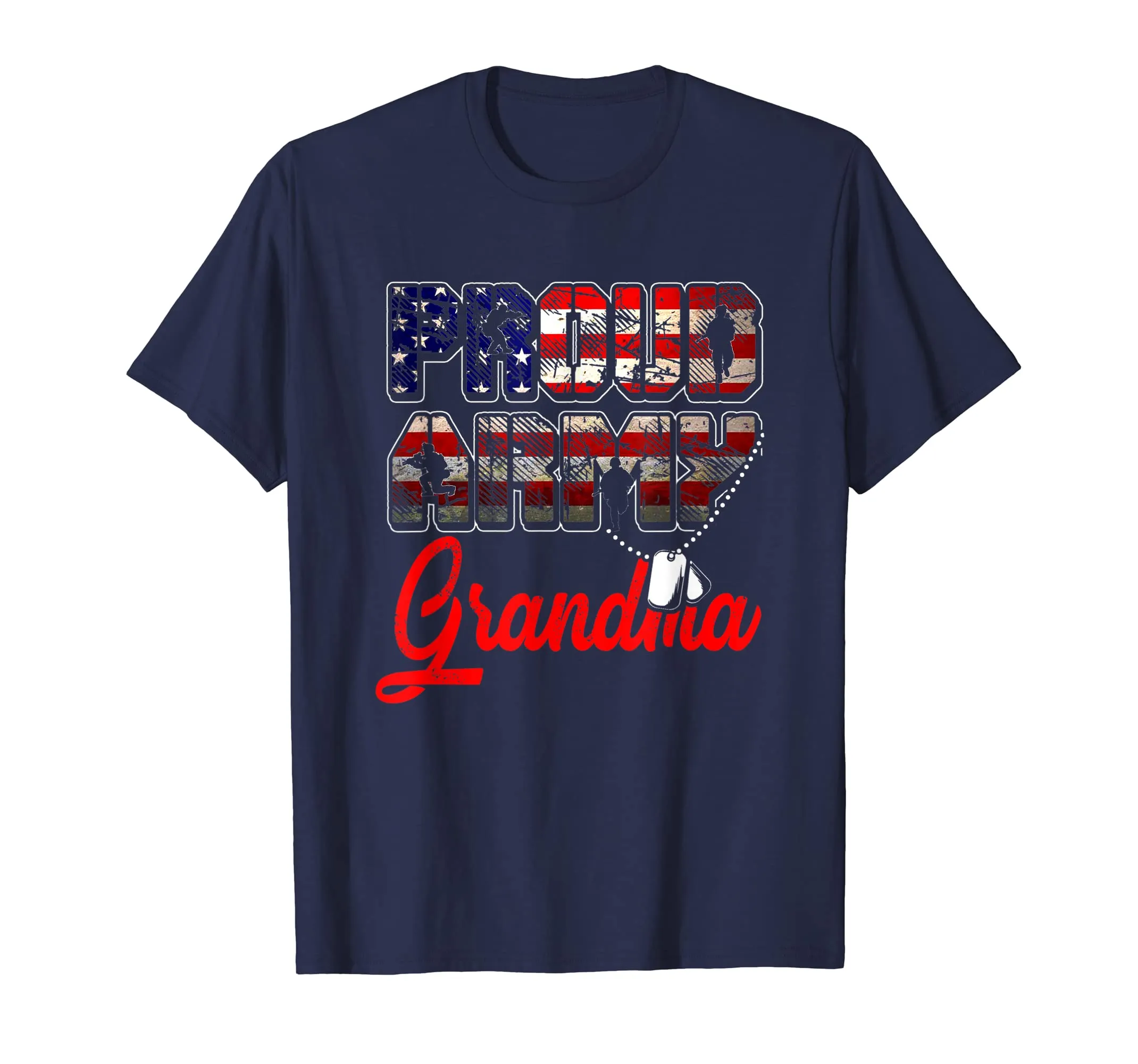 Proud Army Grandma Shirt Military Family Shirts Mother Gifts