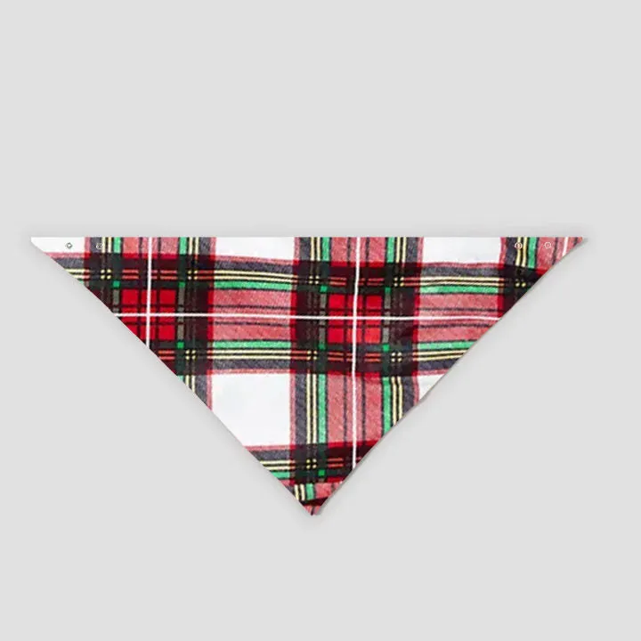 "Family Christmas 2024 Making Memories Together" Pattern Ⅲ- Black Top with Red & White & Green Plaid Pants Family Matching Pajamas