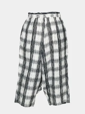 Relaxed Shorts in Navy Tartan