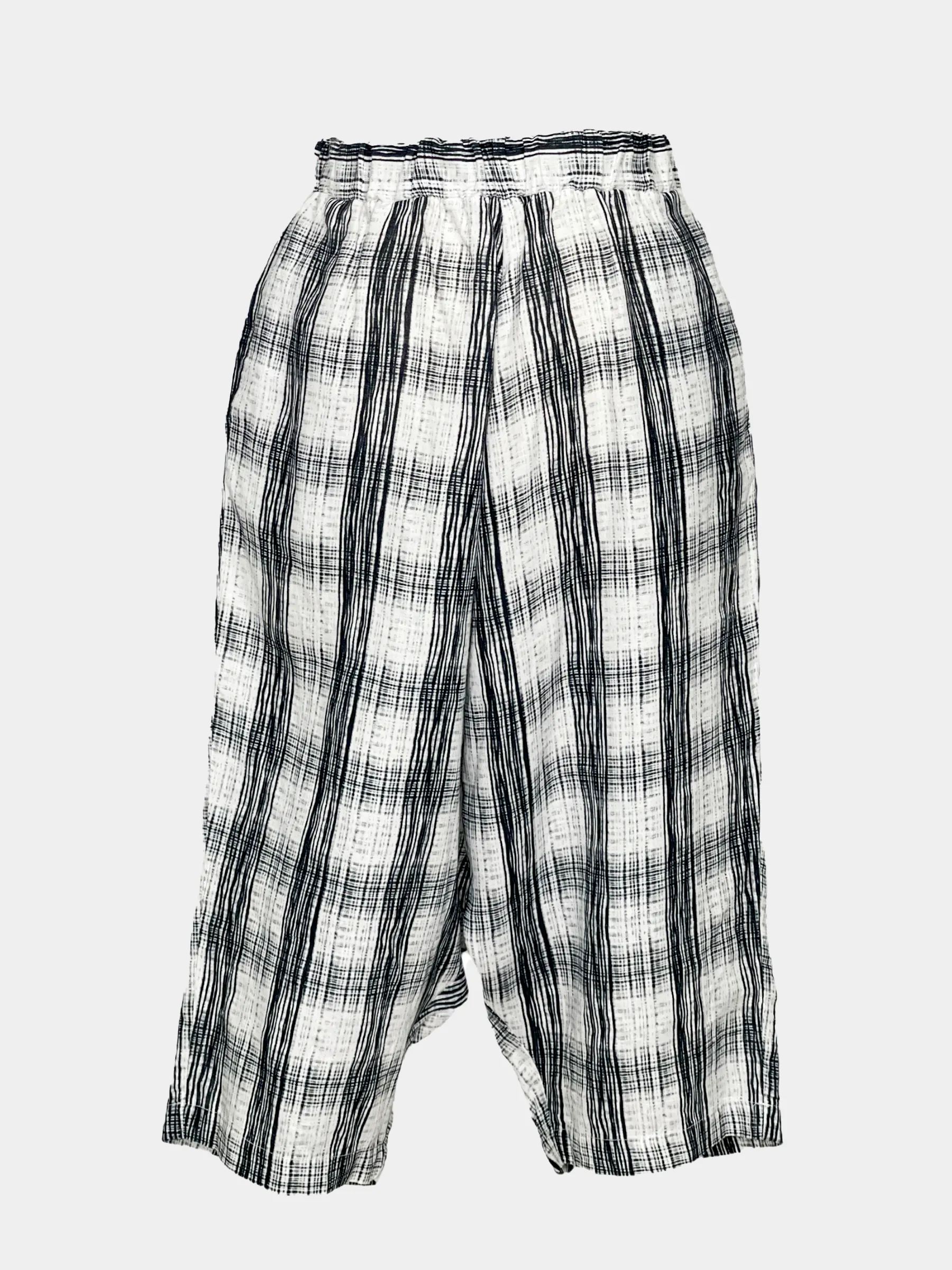 Relaxed Shorts in Navy Tartan