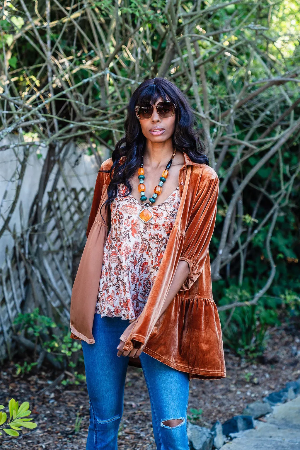 Silky Swing Camisole in Persimmon