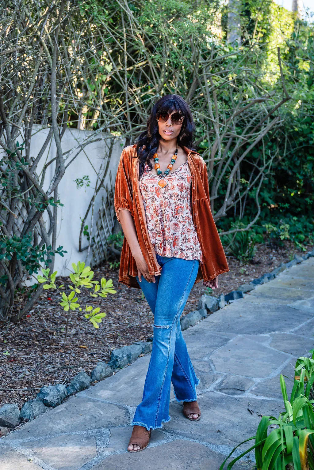 Silky Swing Camisole in Persimmon