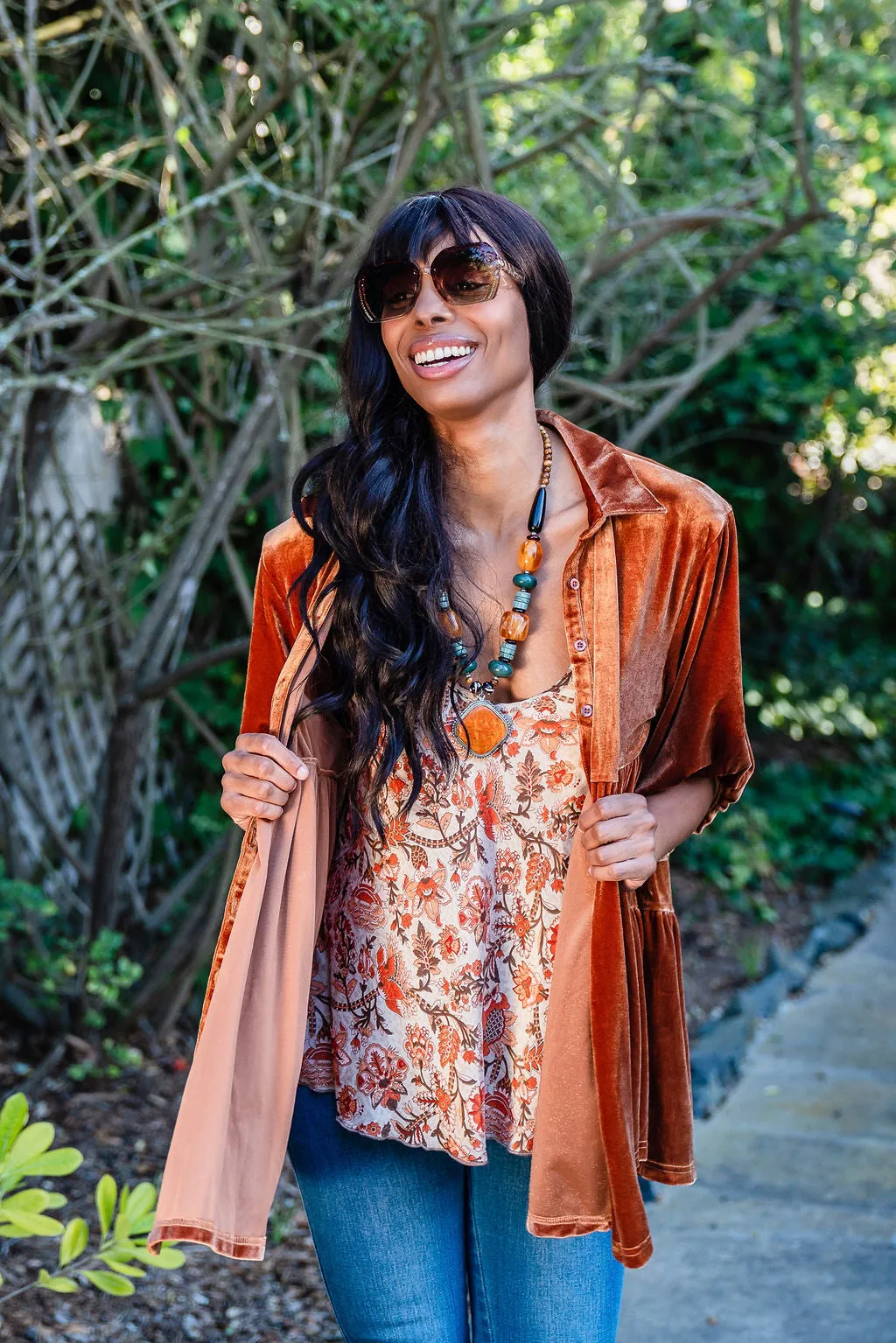 Silky Swing Camisole in Persimmon