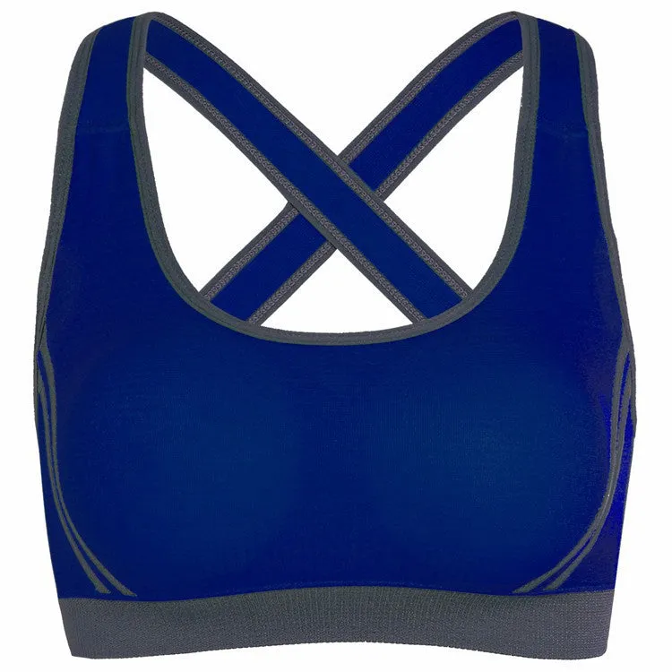 Sports Bra Candy Color Cutout Underwear Tank Tops