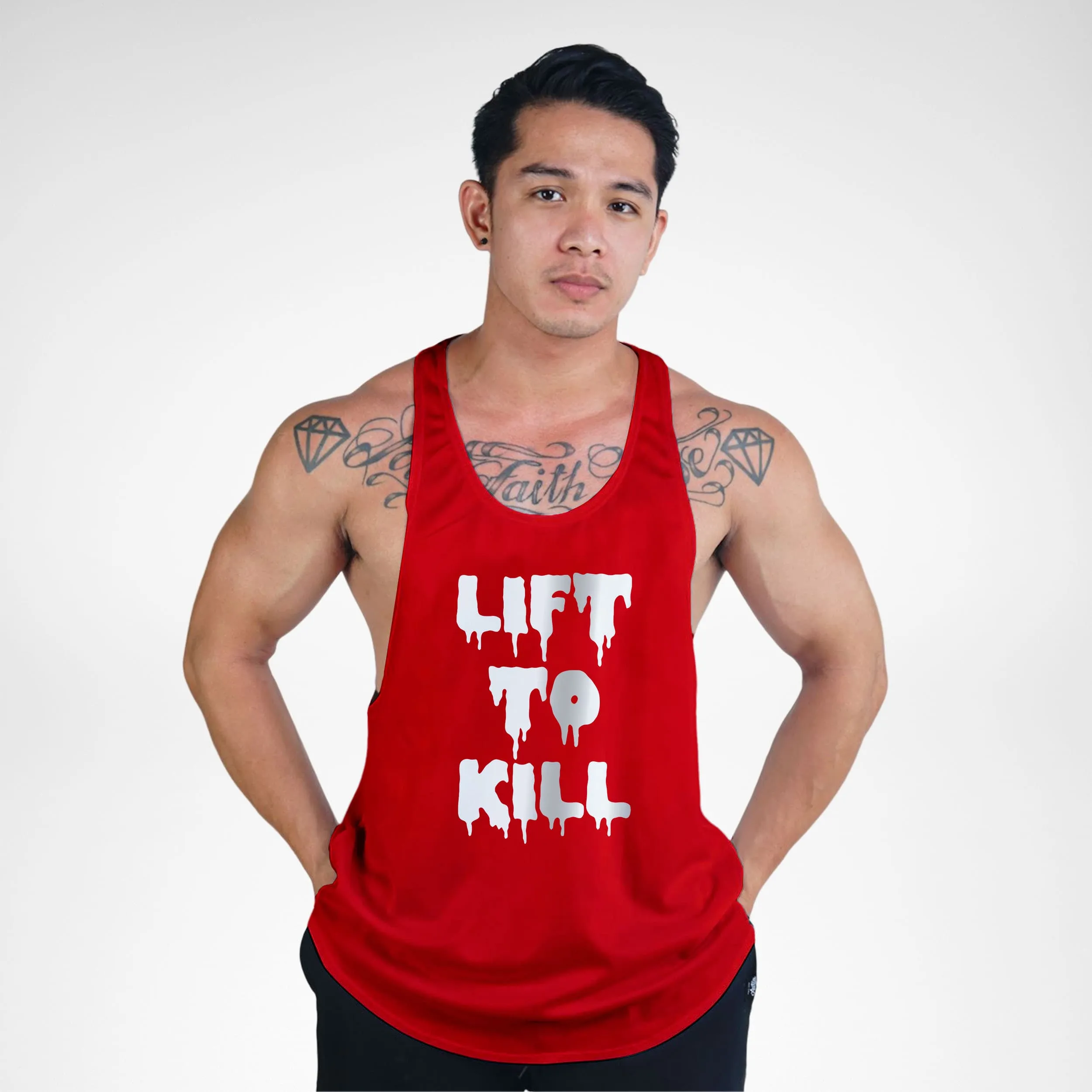 STR126 Lift To Kill Bodybuilder Stringer Tank Top