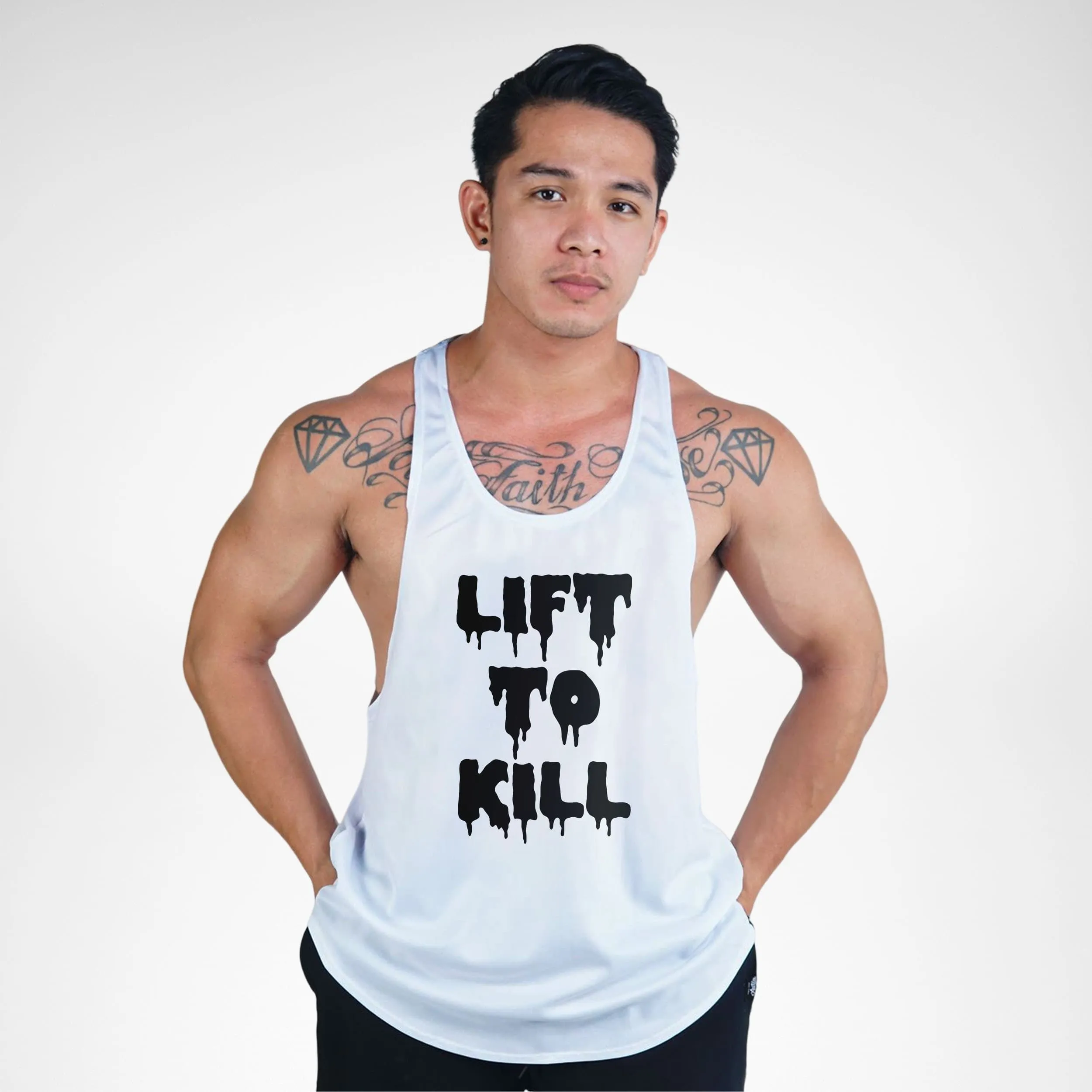 STR126 Lift To Kill Bodybuilder Stringer Tank Top