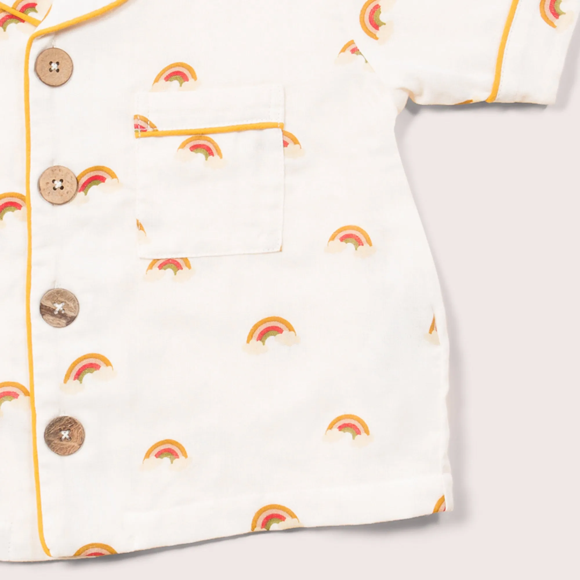 Summer Rainbows Button Through Pyjama Short Set