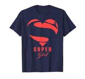 Super Girl Superhero T Shirt Gift Mother Father Day
