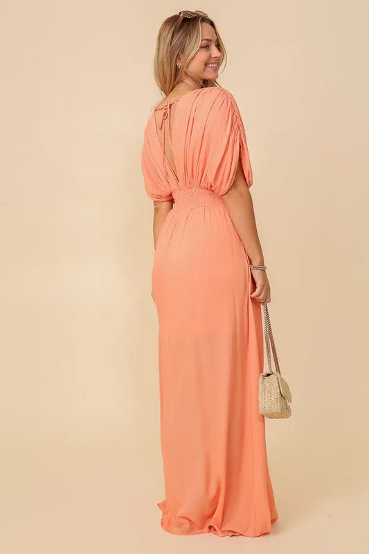 Timing Summer Spring Vacation Maxi Sundress Lined