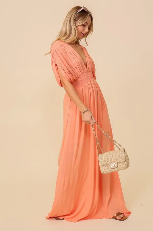 Timing Summer Spring Vacation Maxi Sundress Lined
