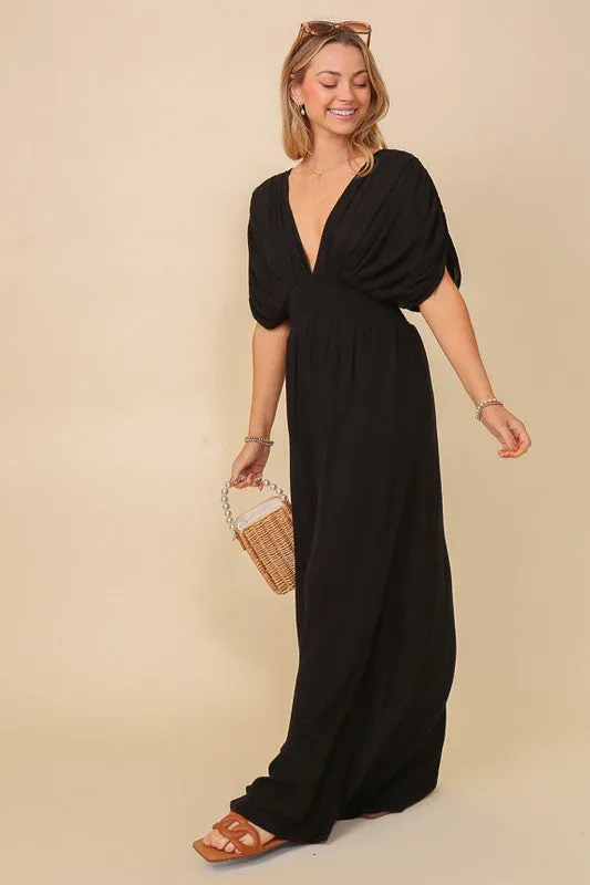 Timing Summer Spring Vacation Maxi Sundress Lined
