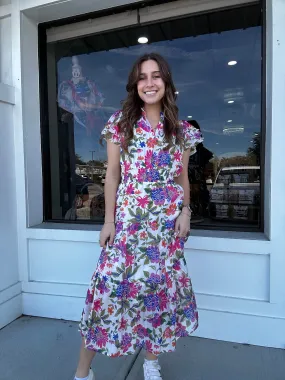 Umgee Floral Frenzy Dress