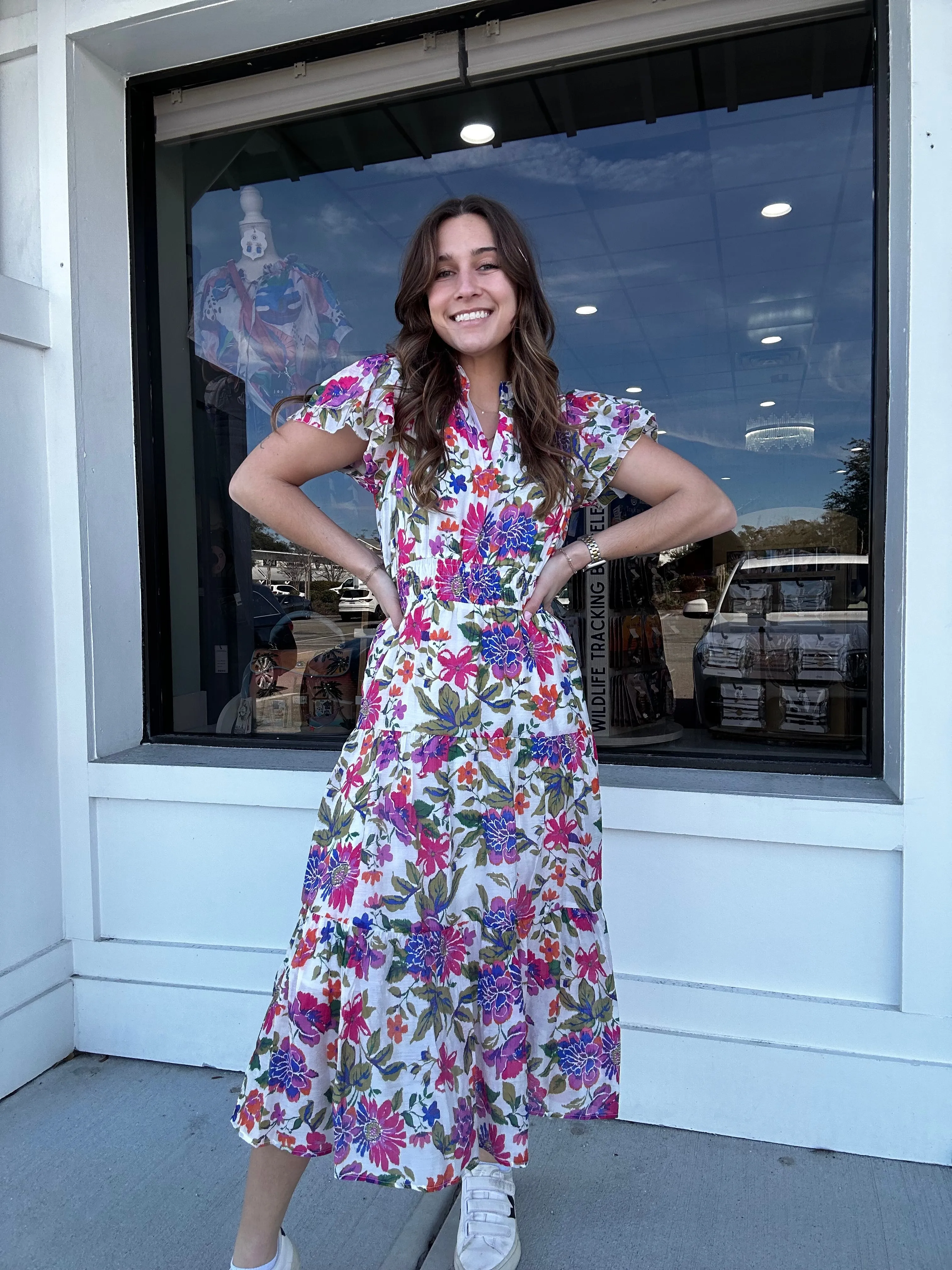 Umgee Floral Frenzy Dress