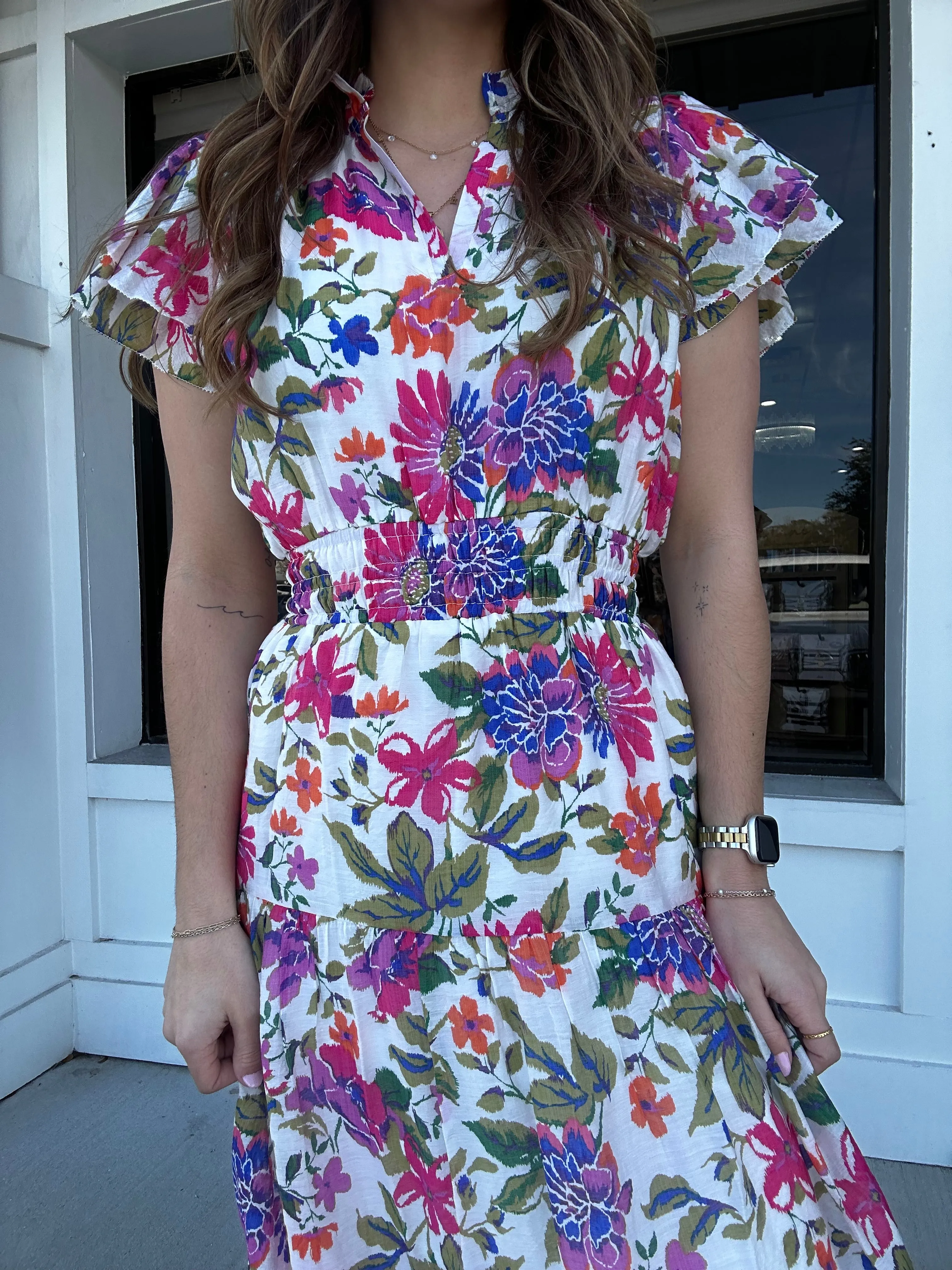 Umgee Floral Frenzy Dress