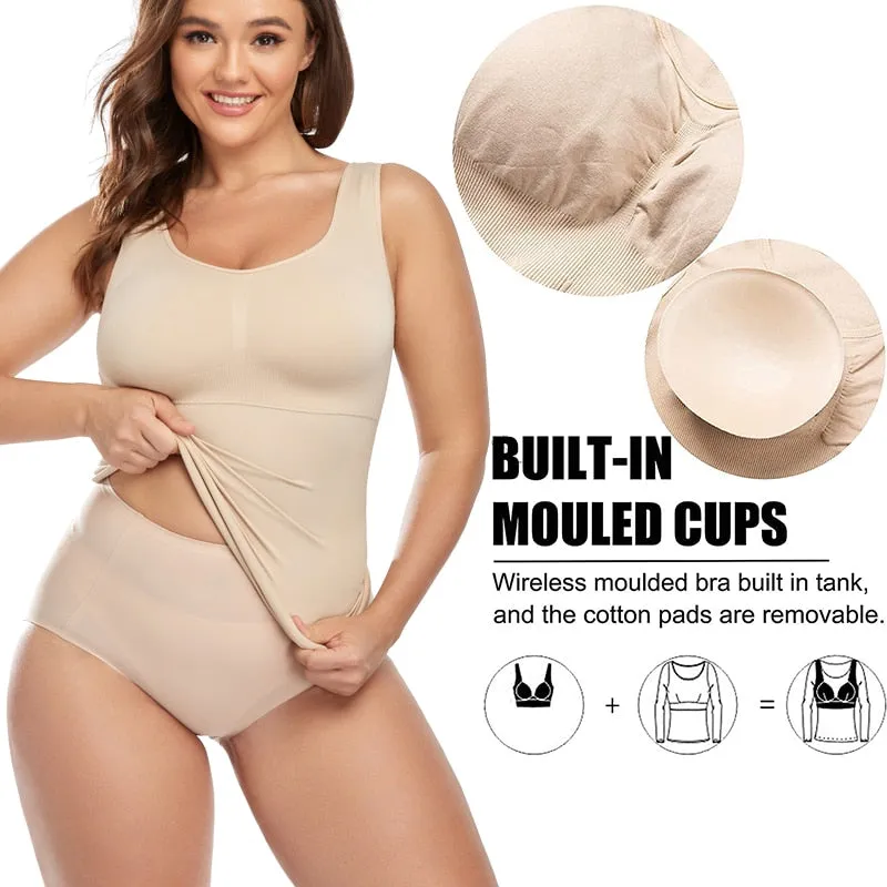 Women Cami Shaper with Built Tummy Control Shapewear