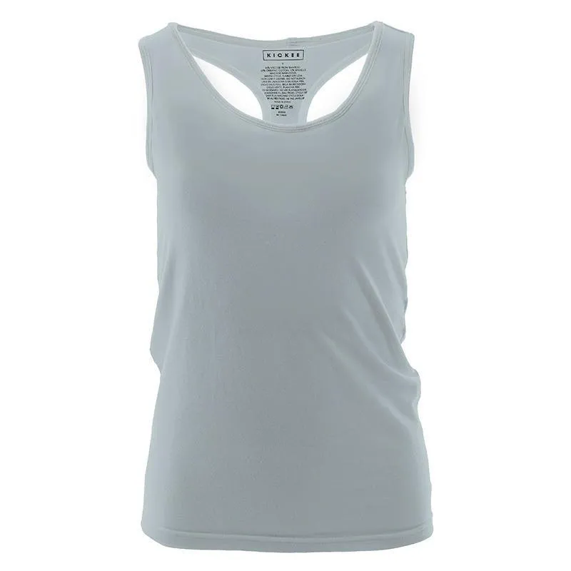 Women's Solid Bamboo Luxe Stretch Tank Top - Pearl Blue