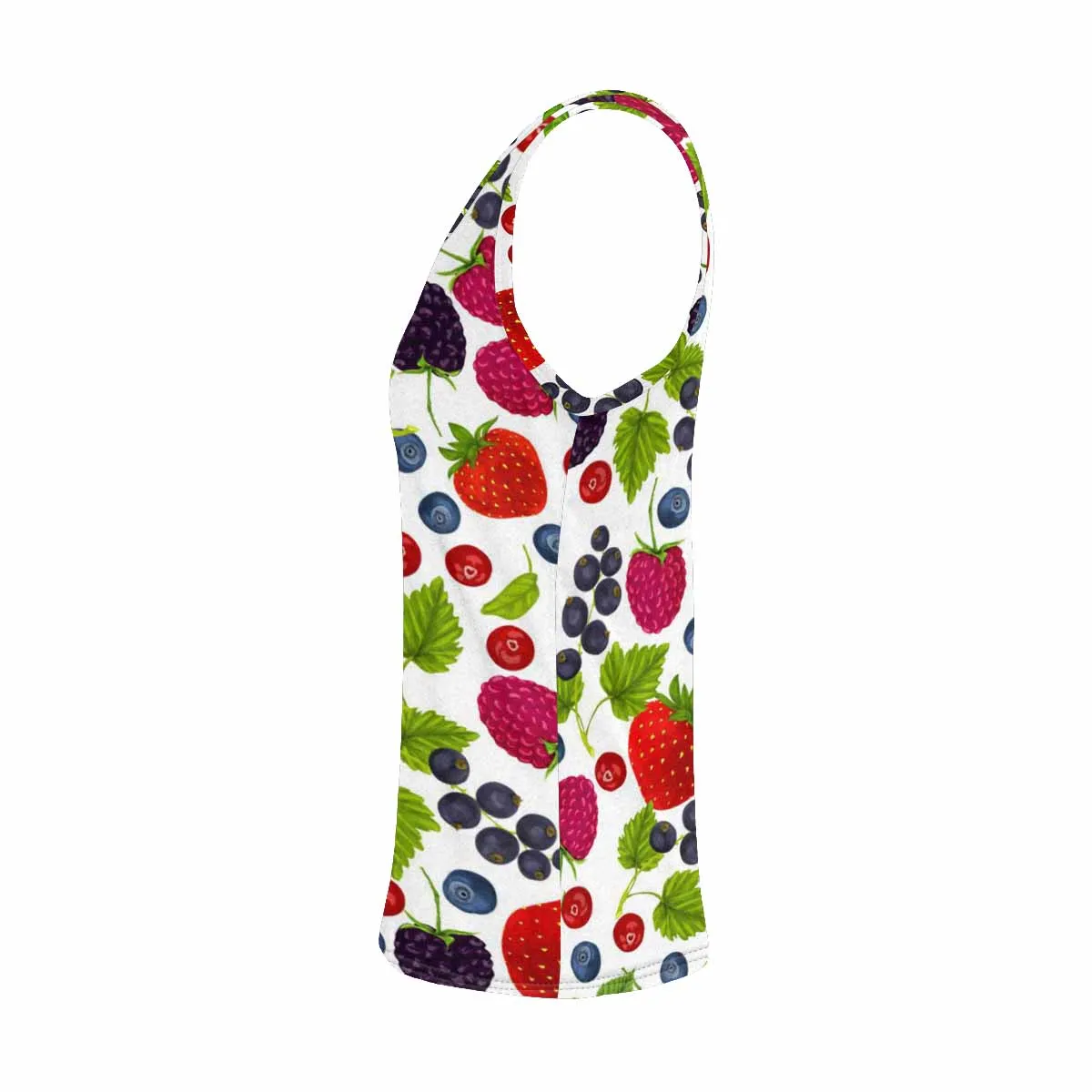 Womens Tank Tops print with Fresh berries pattern