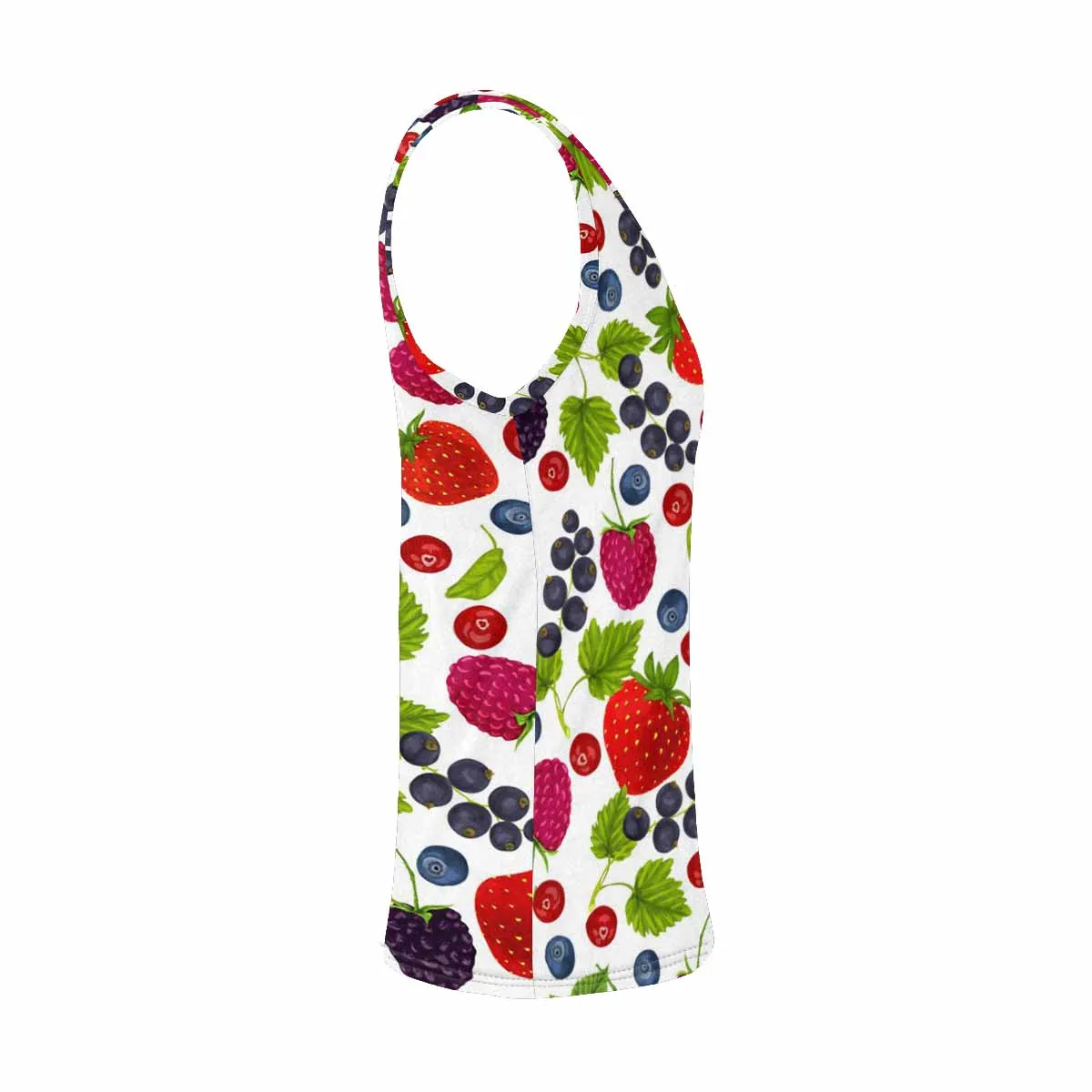 Womens Tank Tops print with Fresh berries pattern
