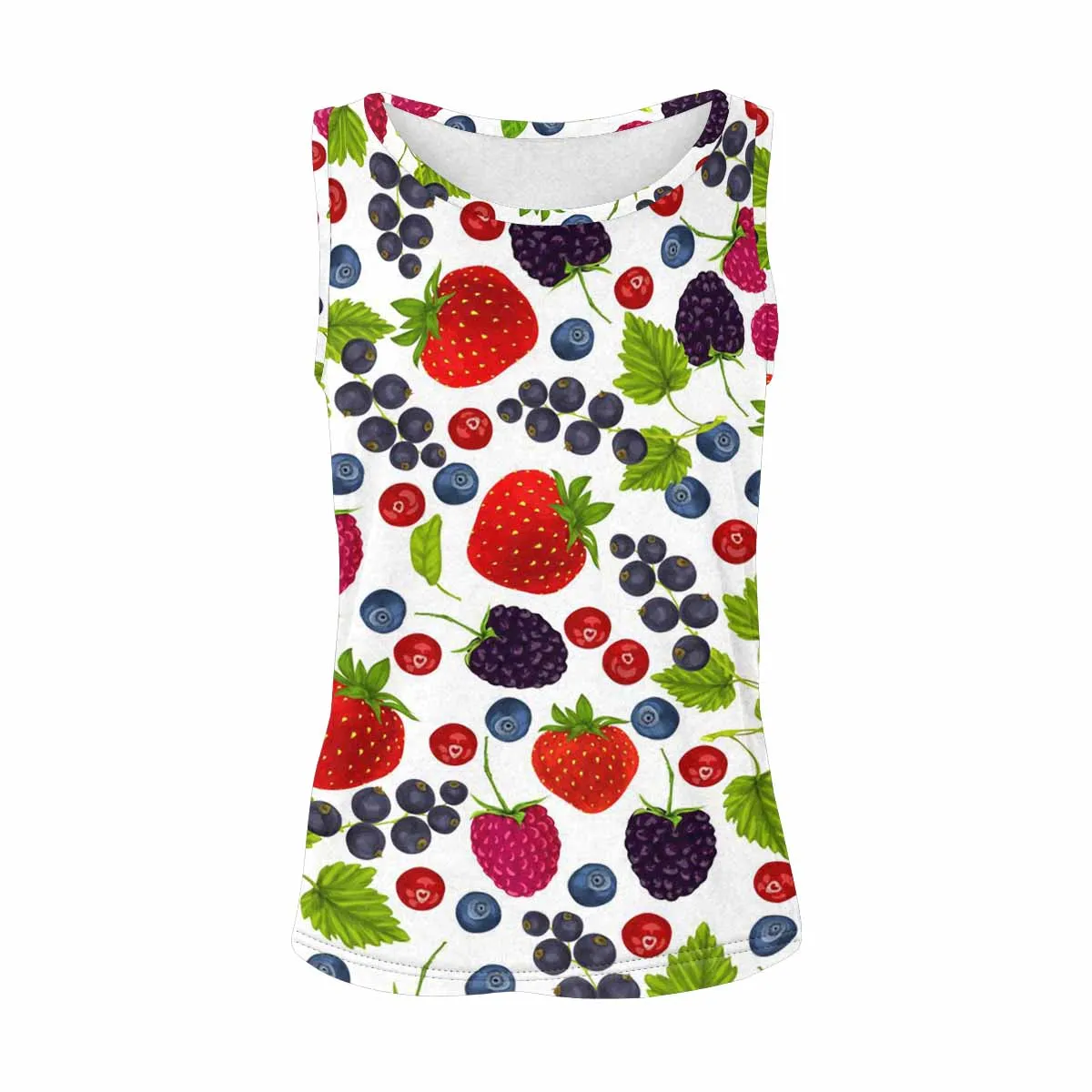 Womens Tank Tops print with Fresh berries pattern